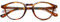 Dollger Blaulichtfilter Brille Computerbrille ohne sehstärke Anti-Blaulicht Klassische Rund Frame Gaming Brille für Damen Herren Leopard
