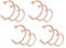 Rajnard 12er Nasenpiercing Nasenringe 18G/20G 6/8/10mm Chirurgenstahl Rosegold Fake Nasenring Nase Piercing Hoop Ring Schmuck Frauen Männer