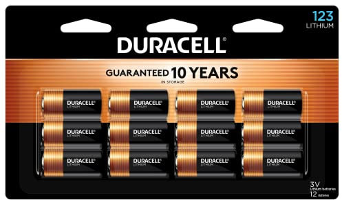 Duracell 123 batterie al litio ad alta potenza, 12 pezzi