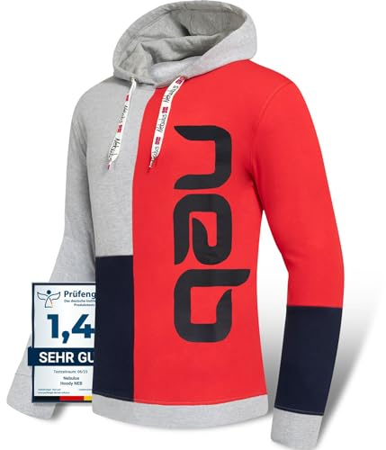 Nebulus Herren Hoody NEB, Pullover aus Baumwolle, stylischer Kapuzenpullover mit Kordelzug