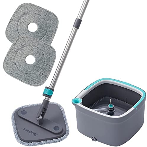 True & Tidy Sistema de fregona y cubeta giratoria True Clean