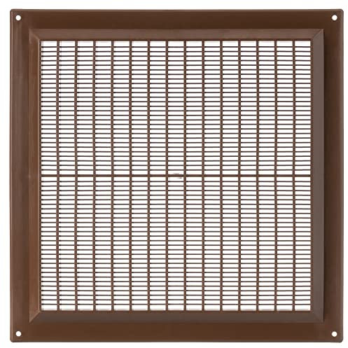 250x250mm Rejilla de Ventilación - Plástico, Marrón