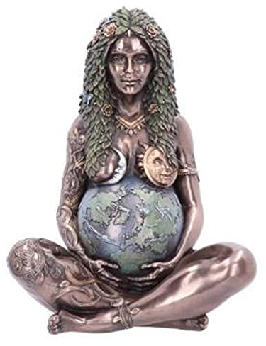 LGESR Mutter Erde Göttin Statue Mutter Erde Statue Millennial Gaia Statue Göttin der Erde Harz Ornamente, Geschenk for Mutter, 15cm