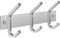 SAYONEYES Porte-manteau mural avec 3 crochets à suspendre – 22,9 cm en acier inoxydable SUS304 robuste finition brossée étanche – Crochet mural pour salle de bain, cuisine, entrée (argent)