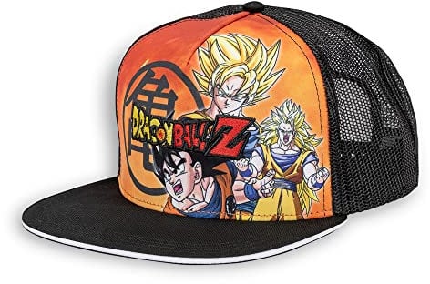 Bioworld Dragon Ball Z Goku Super Saiyan Trucker Jugend Cap schwarz, Schwarz , Einheitsgröße