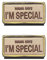 2 St. Mama sagt, ich sei was Besonderes.Mama Says I'm Special Taktisches Moral-Emblem Bestickter Aufnäher Biker Patch für Rucksack Mütze Jacke Weste Tasche Kappen Hundeweste