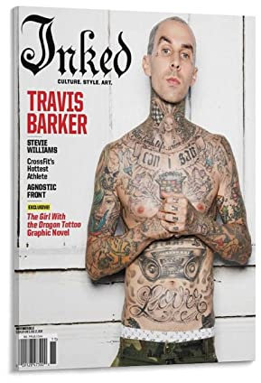 ACIDI Poster Und Gedruckte 30 * 50cm Travis Barker Rock Hip-Hop Schlagzeuger Poster Dekoration Wohnzimmer Schlafzimmer Malerei Kein Rahmen