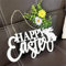 Treer Türkranz Ostern Osterhase Frühlingskranz Wandbehang Gänseblümchen Blumenkranz Tisch Kranz Osterkranz Haustürkranz Girlande Ostertür Kaninchen Ornament Osterdekoration Willkommen Ganzjährig
