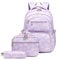 3Pcs Mermaid Scale Backpack Set for Girls with Lunchbox ＆ Pencil Case, Mermaid Girls Backpack School Bag and Lunch Bag Set