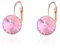 YONVUN Austriaco Cristallo Rotondo Goccia pendenti Leverback Orecchini | Placcato 18K/Rose Gold zircone pietra preziosa cerchio argento Pendenti Gioielli Regalo per Moglie Mamma Figlia Fidanzata