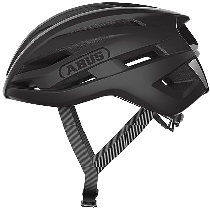 ABUS Rennradhelm StormChaser ACE - leichter Fahrradhelm für Radrennen, Gravelbike-Touren und Cyclocross - für Damen und Herren - Größe M, Schwarz