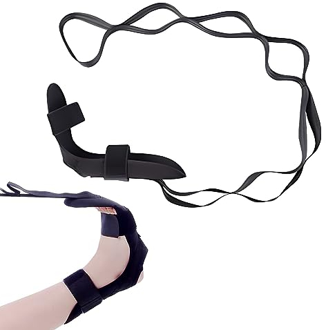 Beinstrecker Painless Legs Band, Ligament Stretching Belt, Yoga Stretching Strap, Übungsschlaufe zum Dehnen der Beinmuskulatur, Schwarz