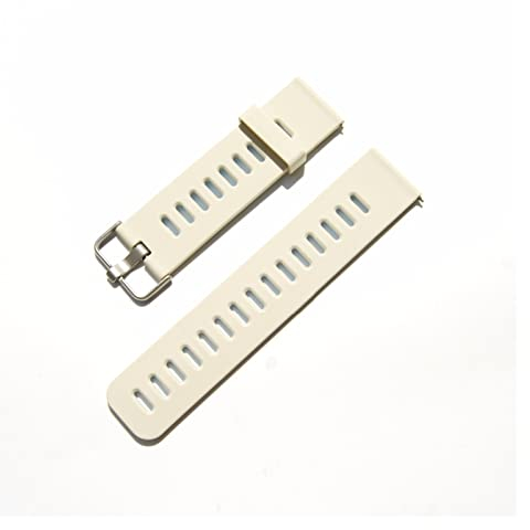 22mm Doppel-Farbarmband R380 R381 R382. Silikonkautschuk-Riemen for Motorola Moto 360 Fit for Samsung-Zahnrad 2(White)