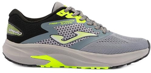 Joma, Zapatilla Deportiva de Hombre, Gris Amarillo flúor, 43 EU