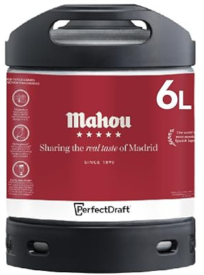 PerfectDraft Mahou Beer Keg for PerfectDraft Machine, 6L