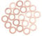 Partuto 20 Pcs 10x15x1mm Universal Copper Washer - Copper Copper Tone