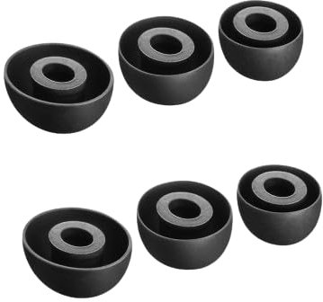 3 Pairs Earbuds Tips Replacement Compatible for Huawei Freebuds 4i/5i, Silicone Ear Tips Headphone Covers Earpads In Ear Eartips Buds Cups Headset Ear Caps Sleeves Cover (S/M/L) (black)