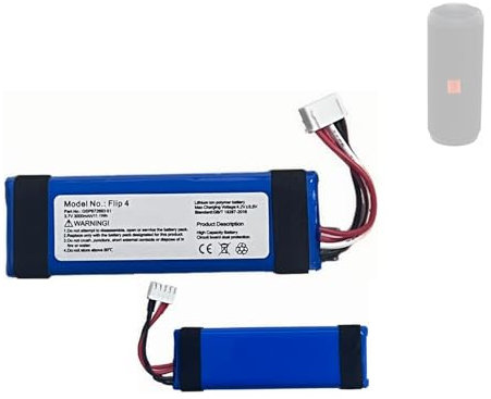HIGHAKKU Ersatzakku Batterie GSP872693 01 kompatibel mit JBL-Flip 4, Flip 4 Special Edition Speaker Music Box Soundbox Battery