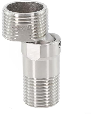 2 tornillos excéntricos ajustables de para 360 grados para grifo curvo en ángulo, adaptador de grifo montado en la pared para cocinas, baños, cuartos de servicio (estilo largo)