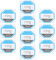 OTOTEC 10Pcs CCTV Doorbell Camera Sticker Ring Doorbell Stickers PVC Waterproof Sticker Camera Warning Sign Ring Security Stickers Decals CCTV in Operation, 10x10cm