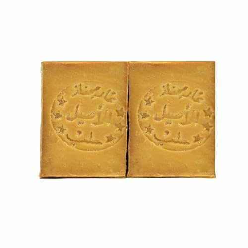 Alepposeife mit 100% Olivenöl 2 Stück à 200 g (400 g) - natürliche Seife für Körperpflege und Hygiene von Gesicht, Händen und Haaren. Traditionelle Seife handgefertigt in der Türkei (2)
