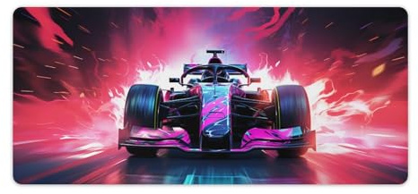 FeoYoed Large Mouse Pad F1 Racing Desk Mat Computer Accessories Gaming Office Organizers Supplies Decor Essentials Keyboard Pads for Desk Rubber 40x90cm