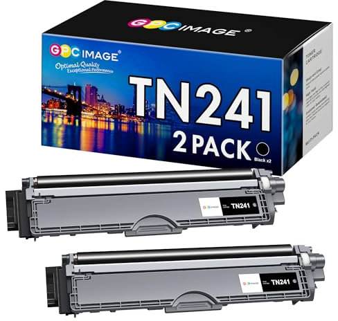 GPC IMAGE TN241 Schwarz TN245 Kompatible für Brother MFC 9332CDW Toner DCP 9022CDW MFC 9142 CDN HL-3142CW MFC-9332CDW MFC-9142CDN DCP-9022CDW DCP-9020CDW HL-3152CDW HL-3140CW TN241BK (2er-Pack )