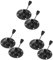 DIYEAH 3 Juegos Hardware Silla Chasis Silla Giratoria Accesorios Hogar Mecanismo Auto Juego Libertino Círculo Asiento Elevador Silla Base Redonda Girar Mesa Black Planchar 2 Piezas * 3