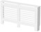 RADIANT LIVING® Horizontal Slats Pattern Radiator Cover Modern White Painted MDF Living Room Cabinet for Radiators, Large (H: 81.5 / W: 152 / D: 19cm)