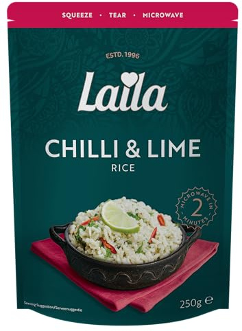 Laila Chilli & Lime Microwave Rice, 250g