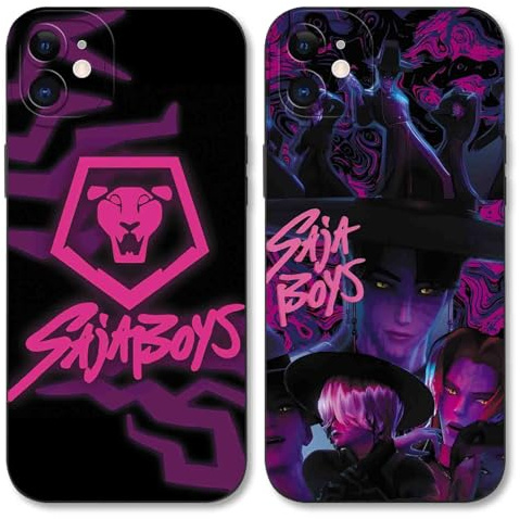 TBNMBGY 2 Stück Handyhülle für iPhone 11 6,1 Hülle, Silikon Weiche TPU Schutzhülle mit Kpop Hunters Idol Zoey Rumi Mira Cartoon Character Muster Fallschutz Kameraschutz Mädchen Case,Anime