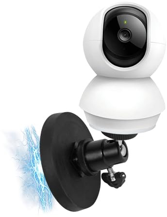 VVHOOY Verstellbare magnetische Kamerahalterung, kompatibel mit TP-Link Tapo C210/ C200 und Kasa Indoor Pan EC70/ EC71/ KC410S, 1/4-Zoll-20-Gewinde, ohne Bohren, magnetische Halterung für