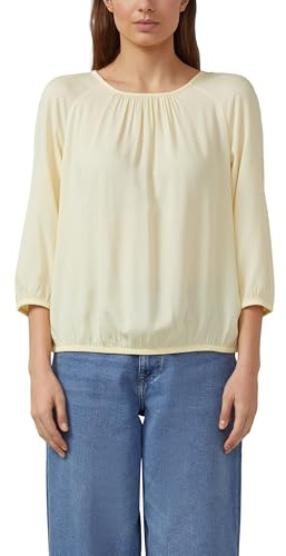 s.Oliver Strukturierte Viskose-Bluse mit Raff-Details