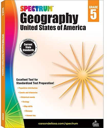 Spectrum Geography, Grade 5: United States of America