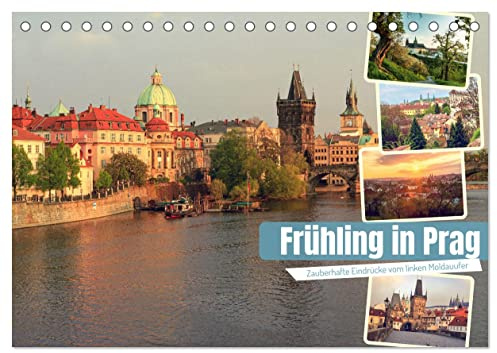 Frühling in Prag (Tischkalender 2026 DIN A5 quer), CALVENDO Monatskalender: Frühlingshaftes stilles Prag am Morgen. (CALVENDO Orte)