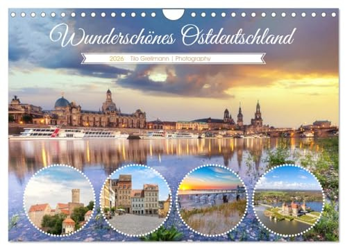 Wunderschönes Ostdeutschland (Wandkalender 2026 DIN A4 quer), CALVENDO Monatskalender: Unterwegs im Osten Deutschlands (CALVENDO Orte)