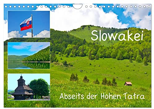 Slowakei - Abseits der Hohen Tatra (Wandkalender 2026 DIN A4 quer), CALVENDO Monatskalender: Eindrücke aus dem Burgenland Europas (CALVENDO Natur)
