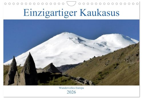 Einzigartiger Kaukasus (Wandkalender 2026 DIN A4 quer), CALVENDO Monatskalender: Eine Reise vom Kaspischen zum Schwarzen Meer (CALVENDO Orte)