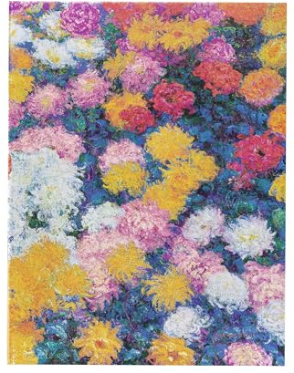 Monet’s Chrysanthemums Ultra Lined Hardback Journal (Elastic Band Closure)