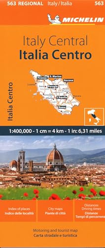 Michelin Map Italy: Central Map 563 (Maps/Regional (Michelin))