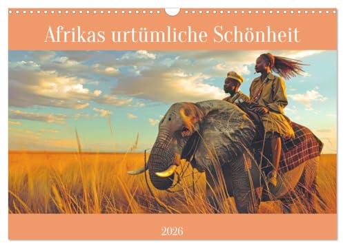Afrikas urtümliche Schönheit (Wandkalender 2026 DIN A3 quer), CALVENDO Monatskalender: Magisches Afrika in KI-Bildern (CALVENDO Orte)