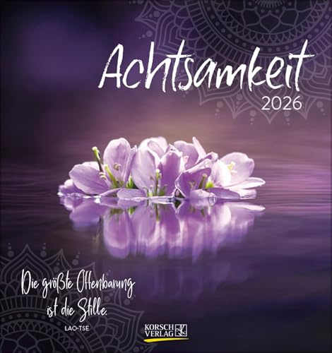 Achtsamkeit 2026: Aufstellbarer Postkartenkalender mit Schutzengeln und Botschaften. Tisch- und Wandkalender mit abtrennbaren Karten.