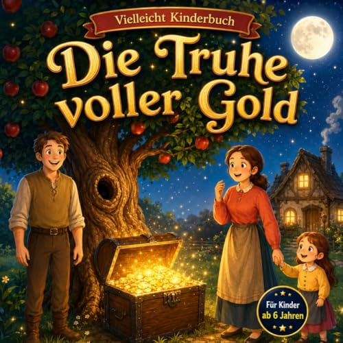 Vielleicht Kinderbuch Die Truhe voller Gold: Ein Märchen für Kinder über das Verzeihen, das die Tür zu Glück und wahr gewordenen Träumen öffnet.