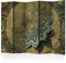 murando Raumteiler Mandala Ornament Oriental Foto Paravent 225x172 cm beidseitig auf Vlies-Leinwand Bedruckt Trennwand Spanische Wand Sichtschutz Raumtrenner Gold braun f-A-0509-z-c