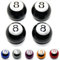 LED-Mafia 4X Ventilkappen - Billard Kugel Motorrad Auto Fahrrad Bike LKW PKW (Chrom)