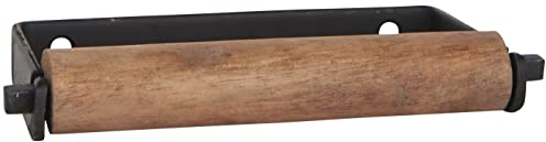 IB Laursen - Toilettenpapierhalter, Klorollenhalter - Altum - Metall und Holz Look - Farbe: Schwarz