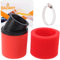 QAZAKY Filtro 35 millimetri universale Red angolato doppio Schiuma Pod prestazioni del filtro dell'aria 50cc 70cc 90cc 110cc 125cc motociclo ATV Quad motorino Go Kart