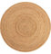 benuta Pure Jute Teppich Jutta - Natur Rund 120 cm - Handgewebter Wohnzimmerteppich - Natürliches Boho Design - Für Fußbodenheizung geeignet