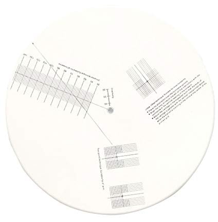 Plattenspieler-Kartusche Ausrichtung Winkelmesser Matte, Kalibrierplatte Einstellwerkzeug, Phono-Cartridge Stylus Ausrichtungswinkel Werkzeug für Plattenspieler-Zubehör