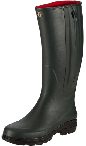 Parforce Gummistiefel mit Reißverschluss und Neoprenfutter Oliv 45